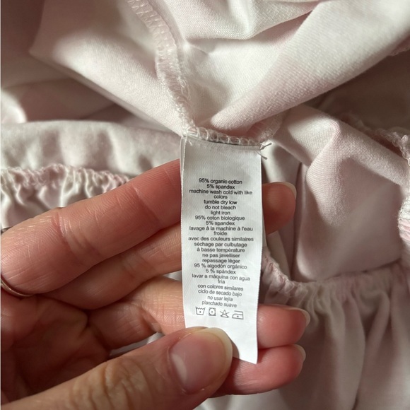 Monica + Andy Organic Life of the Party Dress Pink White Check Maternity - Picture 9 of 14